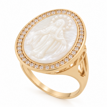 Ane oval madre perola oval Nossa Sra das Gracas. 141147
