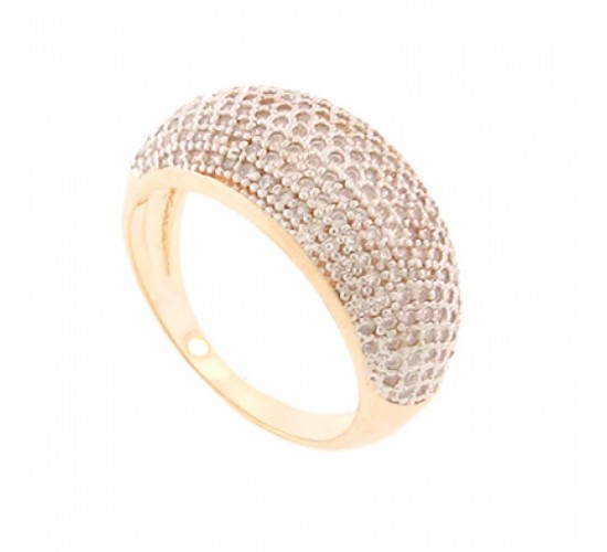 Anel pave grande zirconia cristal. 140870