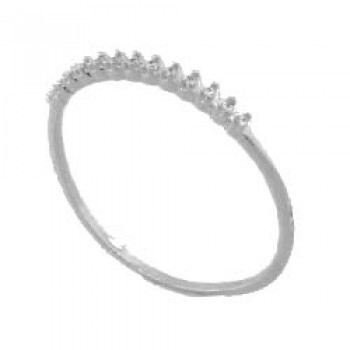 Anel fino gotinha zirconia cristal. 341177