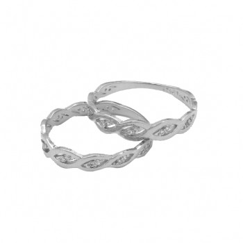 Anel aparador diagonal e zirconia cristal, prata. 3415140