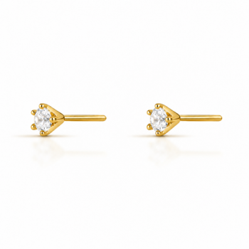 Brinco segundo furo zirconia cristal. 150666