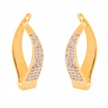 Brinco movimento zirconia cristal na frente e liso atras. 20x2mm. 150845