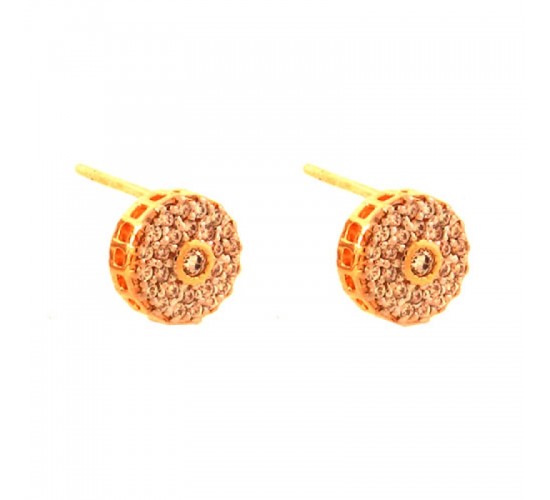 Brinco chuveiro redondo zirconia cristal. 3mm. 151088