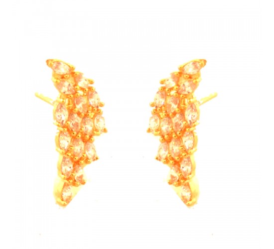 Brinco asas navete cristal. 19.5x8mm. 151723