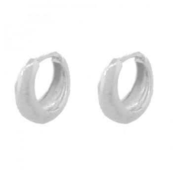 Brinco argola pequena lisa. 6.5mm, prata. 351050