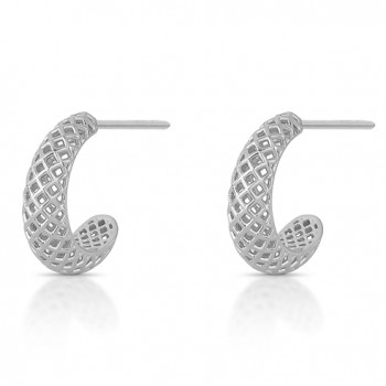 Brinco meia argola vazada 20mm. 352072M