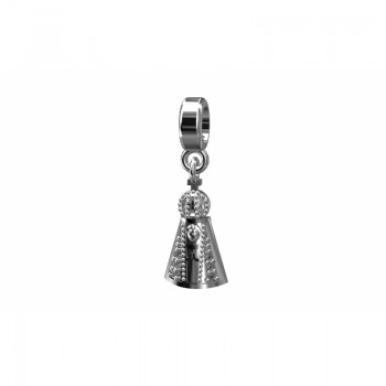 Berloque Nossa Senhora Aparecida em prata com zirconia cristal. 361134