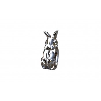 Berloque coelho em prata. 361266