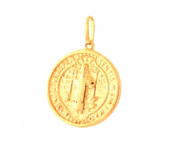 Pingente medalha Sao Bento, 14x14m. 161576