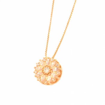 Colar navete cristal com zirconia cristal no centro. 5mm. 161791