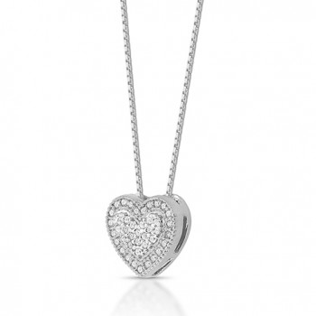 Colar coração menor zirconia cristal. 362058